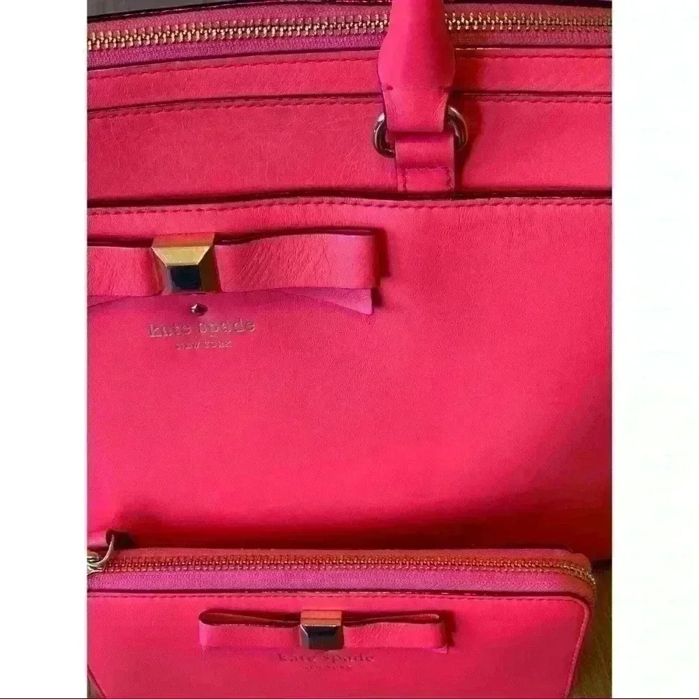 KATE SPADE Bright Coral Geranium Tote